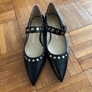 Stuart Weitzman Gala Studs Maryjane Flats - Size 7